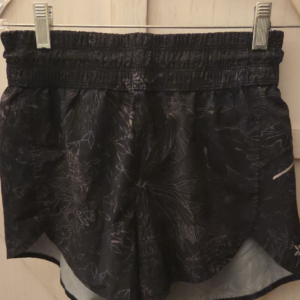 All in Motion Black Floral Athletic Shorts